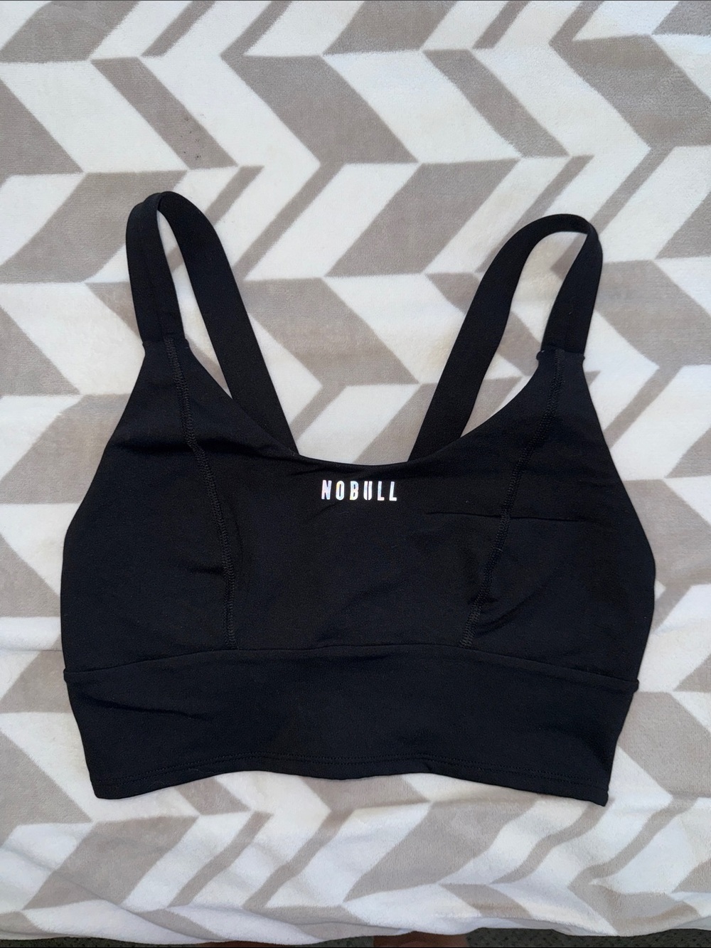 NOBULL Black Women's Longline Sports Bra